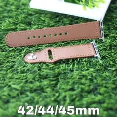 アップルウォッチレザーバンド　42/44/45mm ブラウン　iwatch se