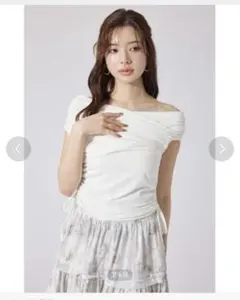 rienda カシュクールサイドドロストトップスのサムネイル