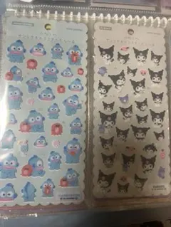 ふわふわサンリオキャラクターズシール　クロミ　ハンギョドン