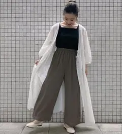 サマンサモスモスブルー コットンレースカシュクールワンピース