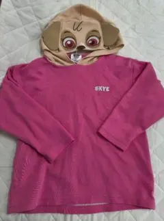 【中古】パウパトロール　なりきりパーカー　スカイ　犬　ピンク　120
