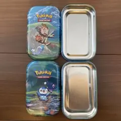 【海外限定】ヒコザル　ポッチャマ　ミニ缶セット　tin 空箱