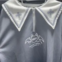 サブカル地雷 襟付きスウェット