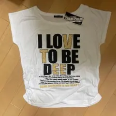 新品未使用 平成レトロ Y2K 00s デカロゴ Tシャツ ラインストーン