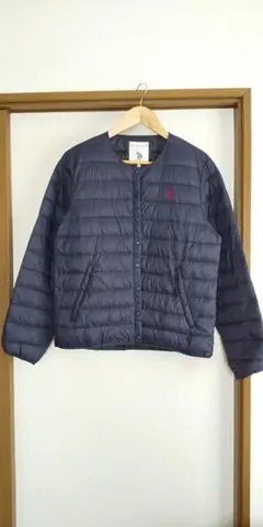 ポロアッスン 中綿ジャケットXLサイズ ネイビー インナーダウン