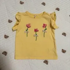 Samansa Mos2 Lagom子供服 トップス イエロー フラワーのサムネイル