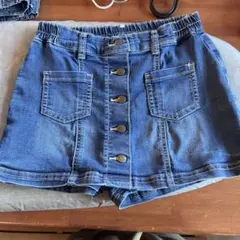 №13 パンツinスカートデニム150