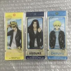 東京リベンジャーズ　江ノ島　特典アクリルカード　松野千冬　場地圭介　羽宮一虎①