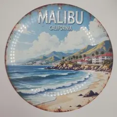 MALIBU レトロ風 ブリキ看板 アメリカン雑貨 OE1290