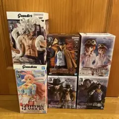 ワンピースフィギュア6種 コアラ クロコダイル ミホーク サボ ルフィ しらほし