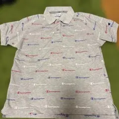 Champion ポロシャツ 総柄 グレー Lサイズのサムネイル