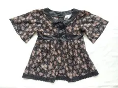 any FAM★エニィファム★チュニック★トップス★ブラック系★花柄★110
