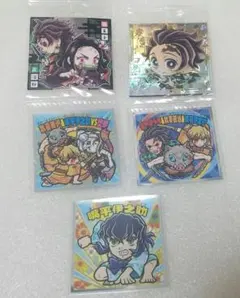 鬼滅の刃　ウエハース　ビックリマ　極レア　シールセット　遊郭編　5弾のサムネイル