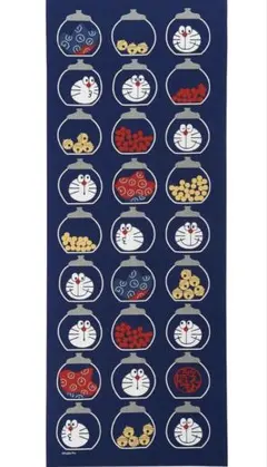ドラえもん 日本手拭い★タオル ネイビー 約34cm x 90cm