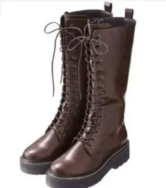 GU レースアップロングブーツ