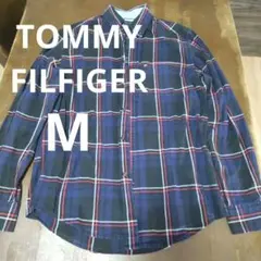 メンズ古着トミーヒルフィガー チェックシャツSサイズ