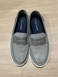 COLE HAAN グレー ローファー