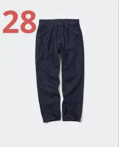 【ユニクロ UNIQLO】 ワイドフィットジーンズ デニム 28 ブルー 青