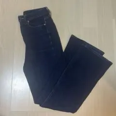 UNIQLO スリムフレアジーンズ デニム インディゴ23 58.5cm