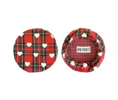 HEIHEI ハートチェックベレー帽 ハートチェックベレー帽 RED | HEIHEI