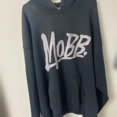 MOBB ブラック フード付きパーカー