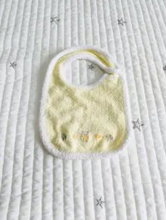 familiar タオル地スタイ 黄色