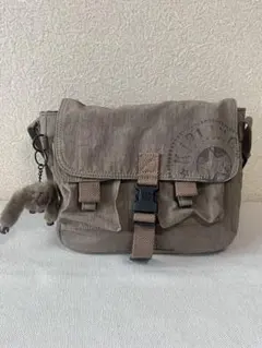 Kipling キプリング ショルダーバッグ ブラウン モンキーチャーム付き
