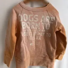 お値下げ　デニムダンガリー スヌーピースウェット 100