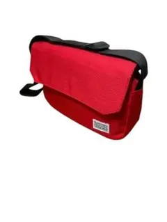 【7ポケット多機能】新品 ショルダーバッグ A4 撥水加工 男女兼用 レッド