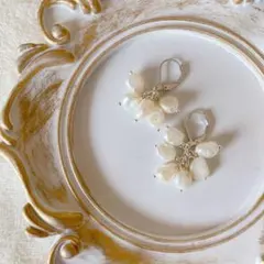 つぶつぶ淡水パールピアノ /イヤリング