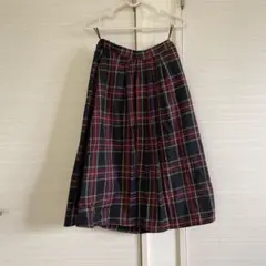 AMERICAN HOLIC チェックネイビー プリーツスカート F
