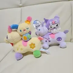 RODY×サンリオキャラクターズ ちいさなペアぬいぐるみ ウサハナ クロミ