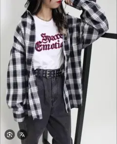 INGNI　チェックビッグシャツ