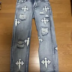 usdrip ukdrip ブルーライトストーンダメージデニム M - メルカリ