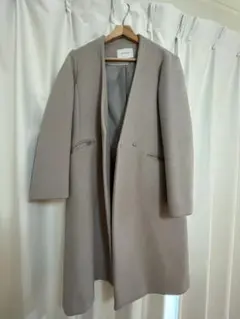 simplicite ノーカラーロングコート