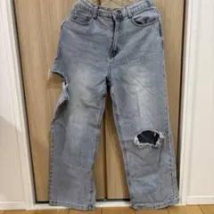 ラブトキシック　ダメージ加工 デニム　M 150センチ