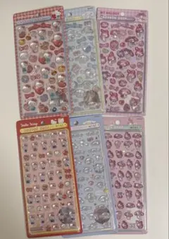 ⭐︎正規品⭐︎ボンボンドロップシール　サンリオ6点セット