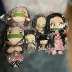 鬼滅の刃 ぬいぐるみ 6体セット 竈門禰豆子