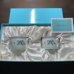 ティファニー　モーニンググローリー　ティーカップ　ソーサー　ペアセット