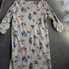 tocco closet 花柄七分袖ワンピース