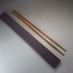 茶道具 煙管 キセル 表千家好 糸目 一双 莨盆用 煙草盆 喫煙具 約41cmA