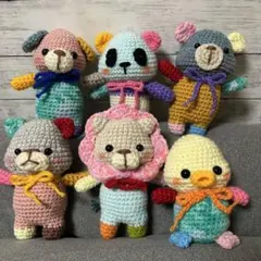 あお様専用 オーダー品 あみぐるみ6体セット