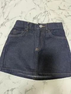 H&M ラメ入りデニムスカート4-5Y