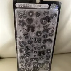 ボンボンドロップシール　ブラックリボン