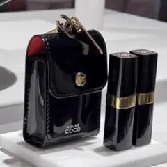 シャネル　ノベルティ　ポーチ　チャーム付きリップケース