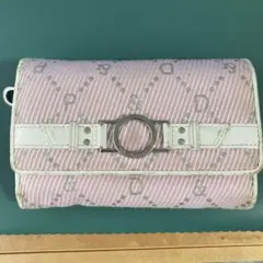 Pinky&Dianne ストライプ柄三つ折り財布