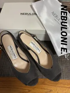 美品✨NEBULONI E. アンクルゴムストラップ フラットサンダル35.5