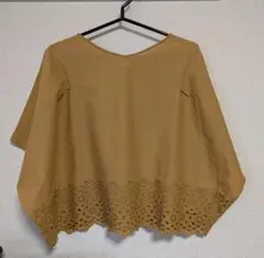 【HUMAN WOMAN】カットワークブラウス