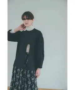 CLANE★ARCH CUT DOUBLE CLOTH TOPS★クラネ