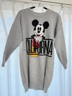 ロデオクラウンズワイドボウル　RCWB ディズニーコラボ ミッキー ニットワンピ